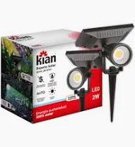 Espeto Led Solar Jardim 2W 6,5K Kian 1628