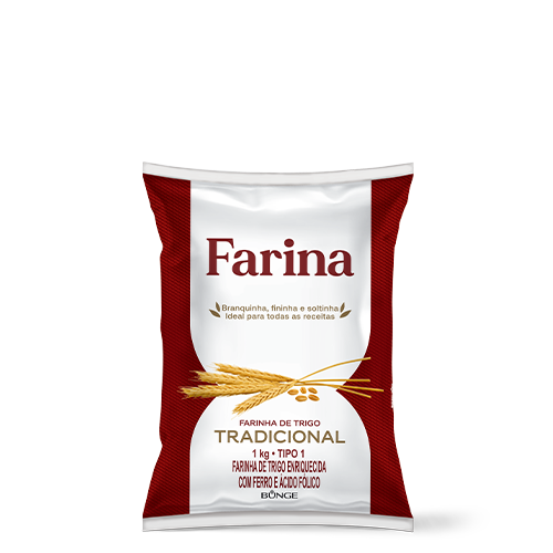 Farinha de Trigo Tipo 1 Tradicional Farina Pla 1kg