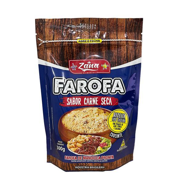 Farofa Crocante Zana Pct 300g Carne Seca