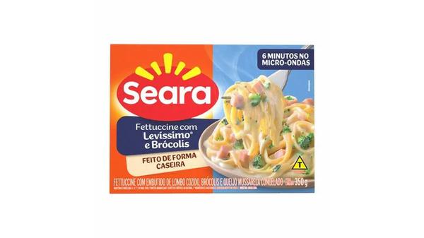 Fettuccine Pronto Cg Menu Gourmet Seara Cx 350g Peru com  Brocolis