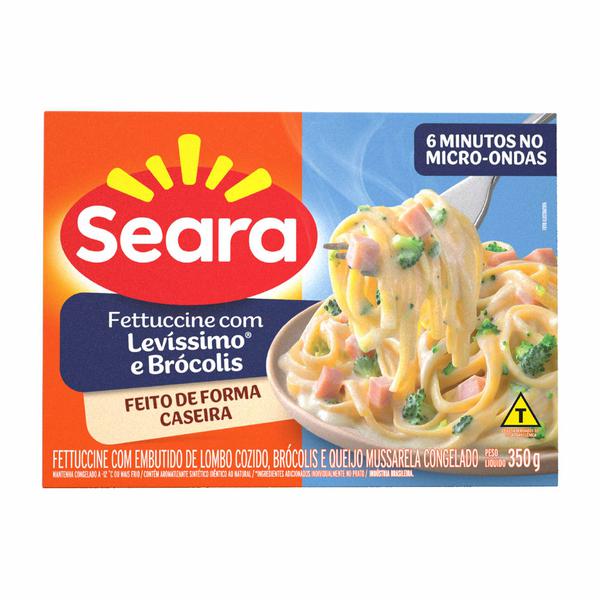 Fettuccine Pronto Cg Menu Gourmet Seara Cx 350g Peru com  Brocolis