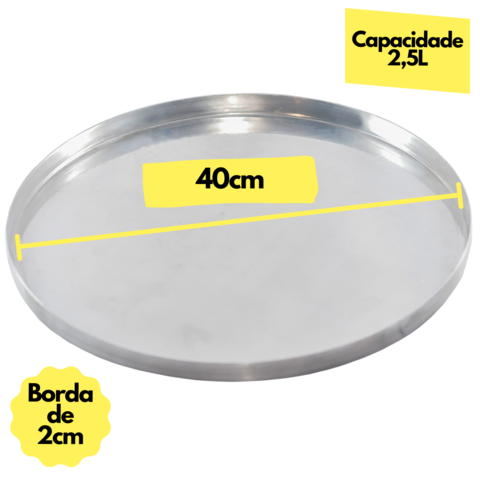 Forma Pizza Aluminio N40 Erca Aluminio 