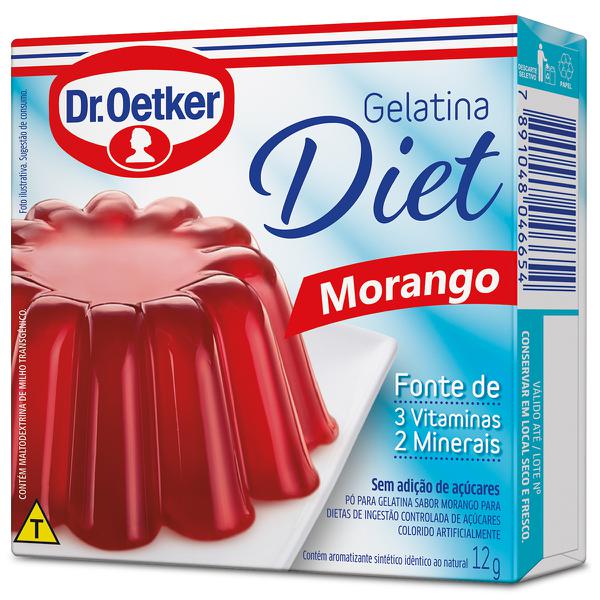 Gelatina Po Dr Oetker Diet Cx 12g Morango