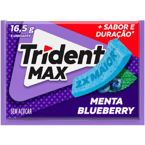 Goma Mascar Trident Max 16,5G Menta Blueberry