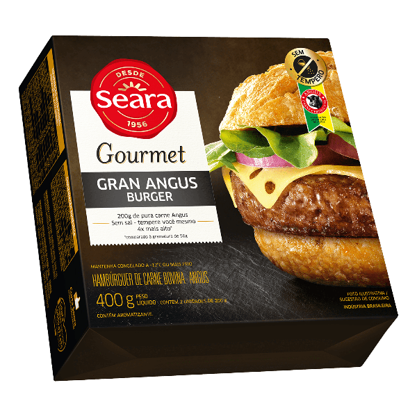 Gran Angus Burguer Seara Gourmet Cx 400g