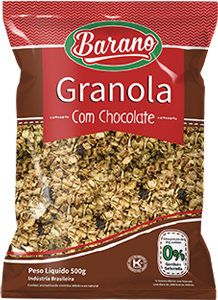 Granola Barano Sabores Pct 500g Cacau