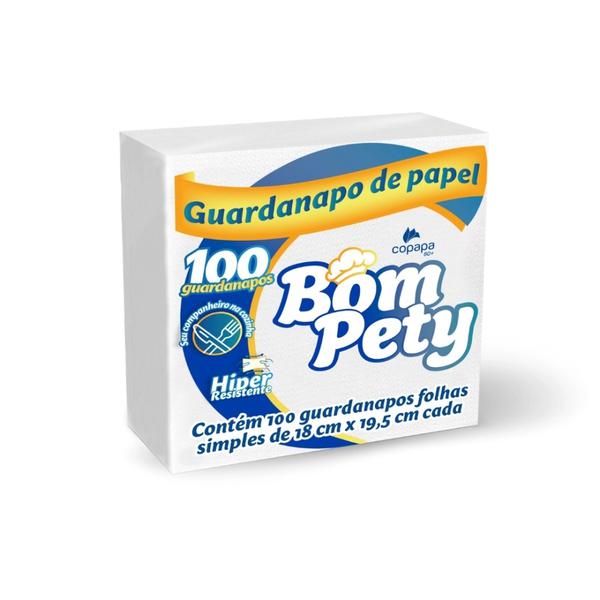 Guardanapo BomPety 18 cm x 19,5 cm 100un