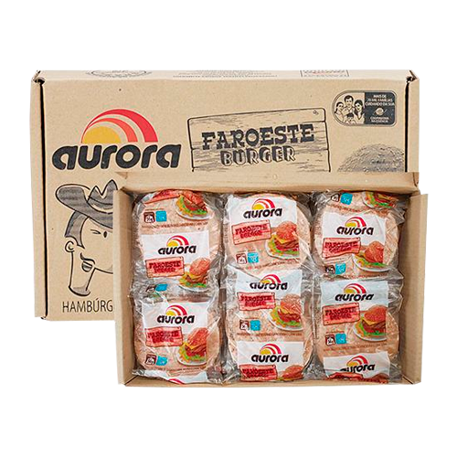 Hamb Aurora  Churrasco Cx 36 un 2016g