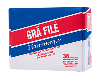 Hamb Grão Filé  Fr Cx 36 un 2016g