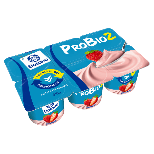 Iogurte Probio Batavo Bdj 510g Morango