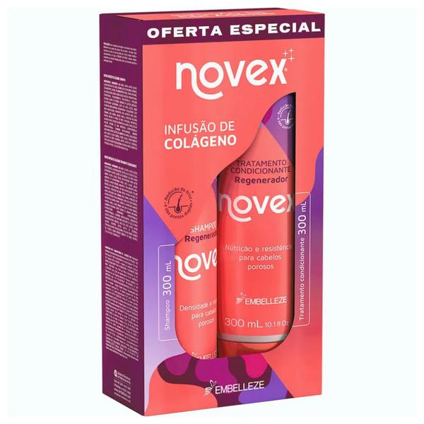 Kit Cap Sh+Co Novex Vitay Cj 300ml Infusao De Colageno