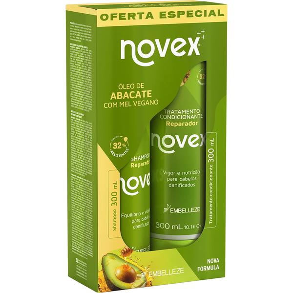 Kit Cap Sh+Co Novex Vitay Cj 600ml Oleo de Abacate