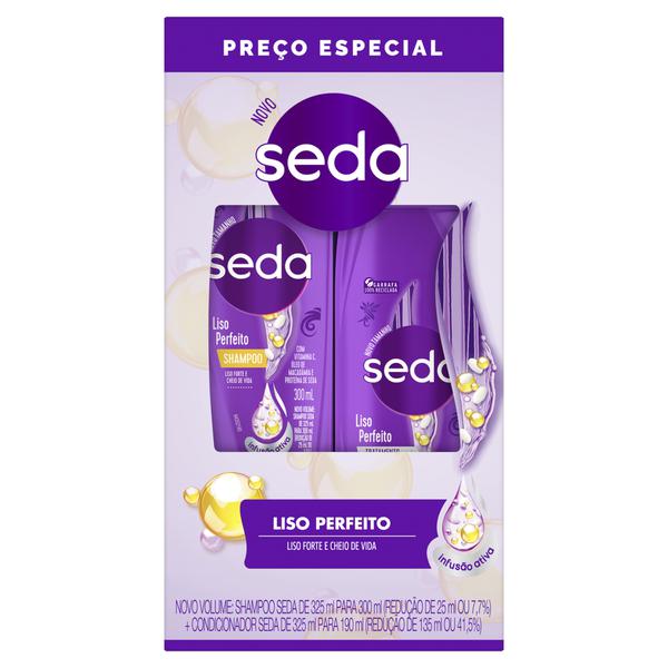 Kit Cap Sh+Co Seda  490ml Liso Perfeito