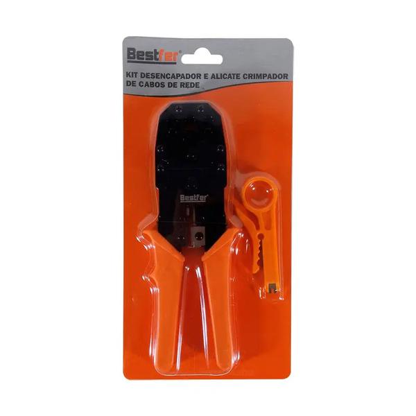 Kit Desencapador/Cortador/Crimpador  BestFer  Cabo De Rede