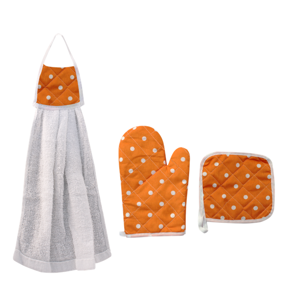 Kit Luva Forno, Desc Panela e Pano 3 Pecas Cj 3pc CA04067