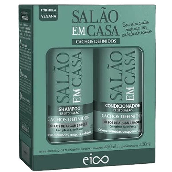 Kit Shp + Co Eico Cronograma 850ml Cachos Definidos
