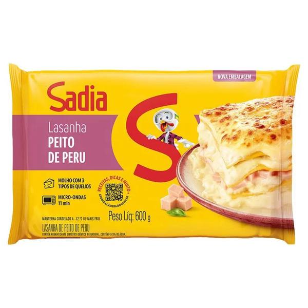 Lasanha Pronta Cg Sadia Cx 600g Peito de Peru
