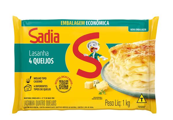 Lasanha Pronta Cg Sadia Familiar Cx 1kg 4 Qjos