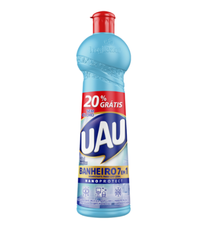 Limpador Banheiro 7 Em 1 Uau Squeze  Fr 500ml 20%