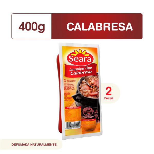 Linguica Calabresa Seara Duas Pcas 400g