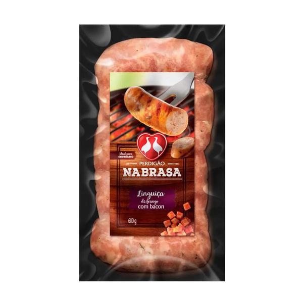 Linguica Frango Nabrasa Perdigao Pct 600g Bacon