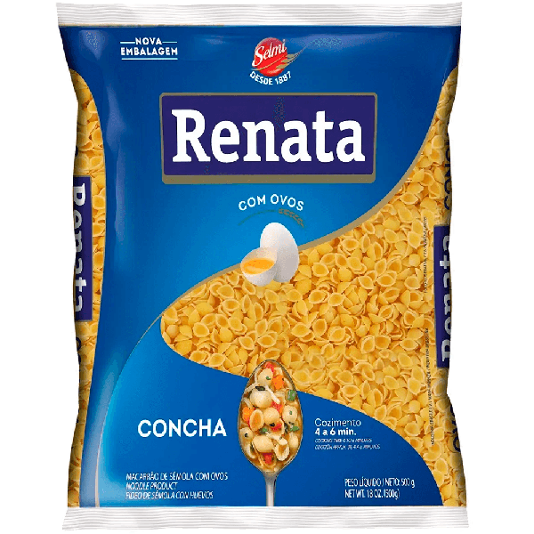 Macarrao Ovo Renata Espec Concha Pct 500g