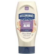 Maionese Hellmanns Sabores Sqz 335g Alho
