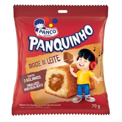 Mini Bolo Panquinho Pct 70g Doce Leite