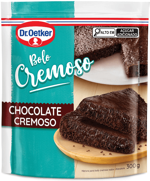 Mistura Bolo Escura Dr Oetker Pct 400g Chocolate Cremoso