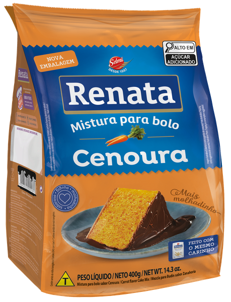 Mistura Bolo Renata Cla Pct 400g Cenoura