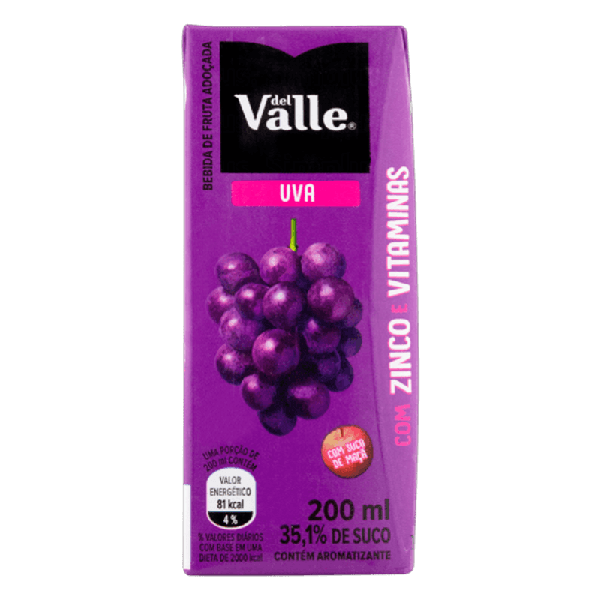 Nectar Del Valle Mais Nutri Tp 200ml Uva