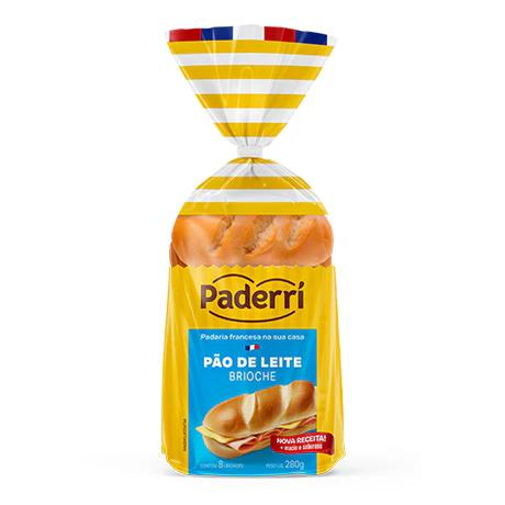 Pão de Leite Paderrí Pct 280g <<< INATIVO >>>