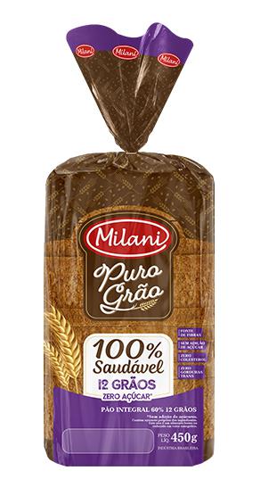 Pao Puro Grao Milani 450g 12 Graos