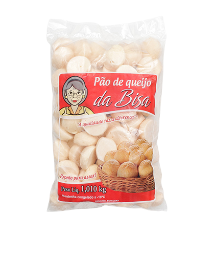 Pao Queijo da bisa cong pct 1kg
