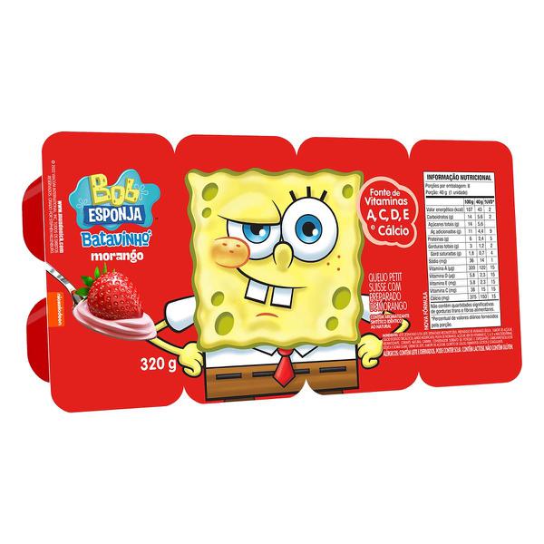 Petit Suisse Bob Esponja Batavinho Morang+ban Bdj 320g Petit suisse bob esponja