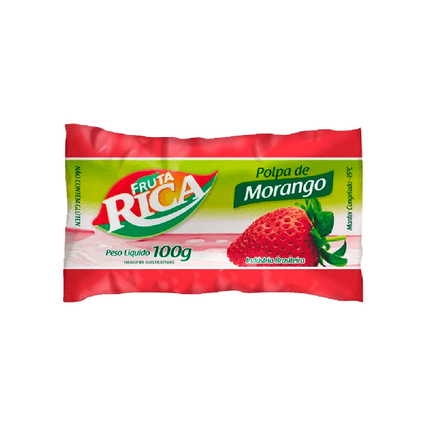 Polpa Fruta  Morango 100g