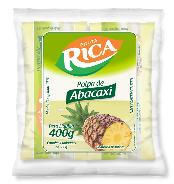 Polpa Fruta Cg Pct 400g Abacaxi
