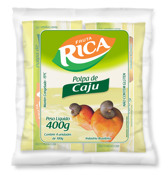 Polpa Fruta Cg Pct 400g Caju