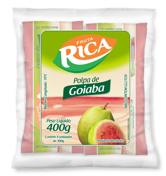 Polpa Fruta Cg Pct 400g Goiaba