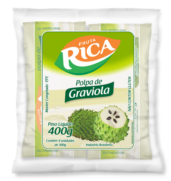 Polpa Fruta Cg Pct 400g Graviola