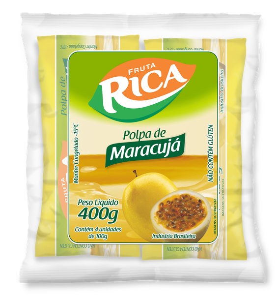 Polpa Fruta Cg Pct 400g Maracuja