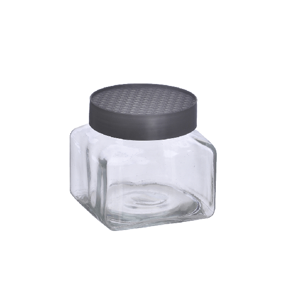 Pote Vidro Quadrado 1Lt Liso 45
