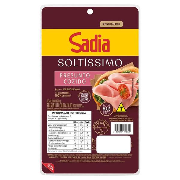 Presunto Coz Suino Sadia Soltissimo Fat Emb 180g