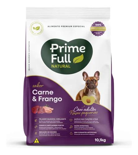 Racao Alim Cao Prime Full 10kg Carne Frango Adulto Raca pequena