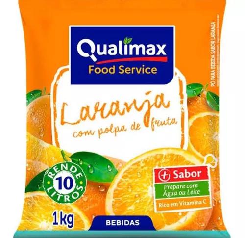 Refresco Po Qualimax Pct 1kg Laranja