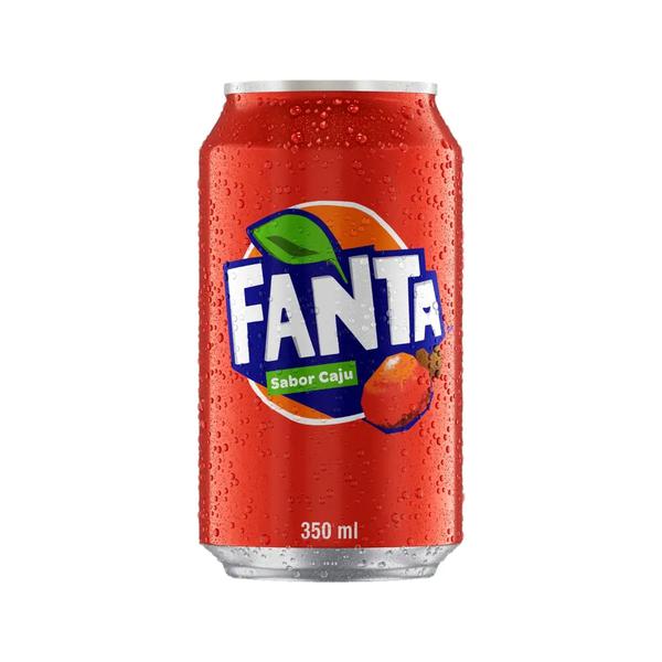 Refrigerante Fanta Sabores Lt 350ml Caju