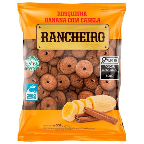 Rosquinha Rancheiro Pct 300g Banana c/ canela