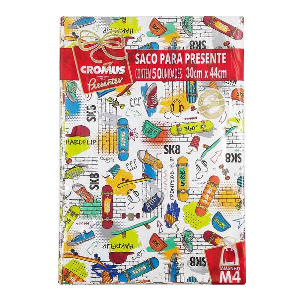 Saco Metalizado/Perolado 30x44Cm Cromus  Juvenil Sortido