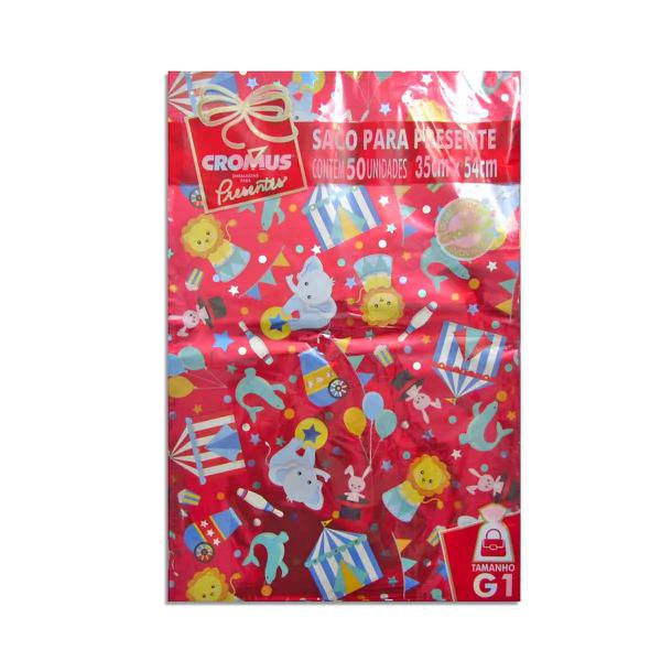 Saco Metalizado/Perolado 35x54Cm Cromus  Bebe 99580059