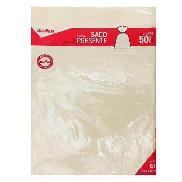 Saco Metalizado/Perolado 35x54Cm Cromus  Liso Sortido 99007060